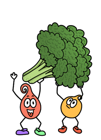 Veggies Broccoli Sticker by Motherbrainart