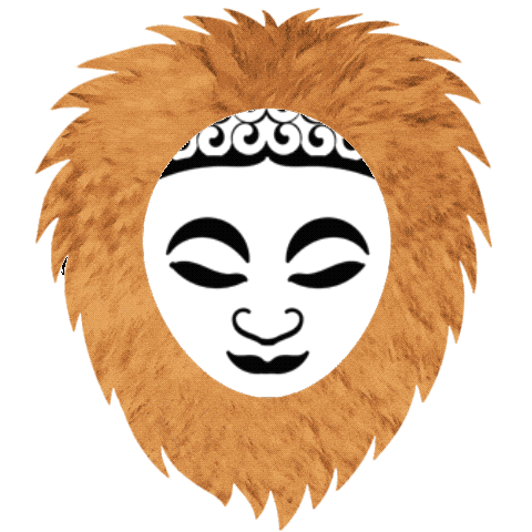 King Lion Sticker by ArtBouquetlv