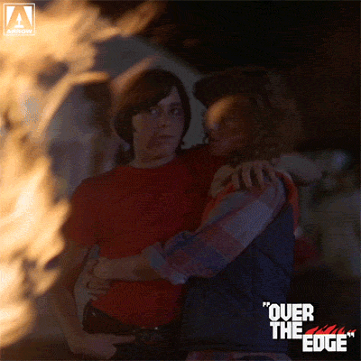Over The Edge Hug GIF by Arrow Video