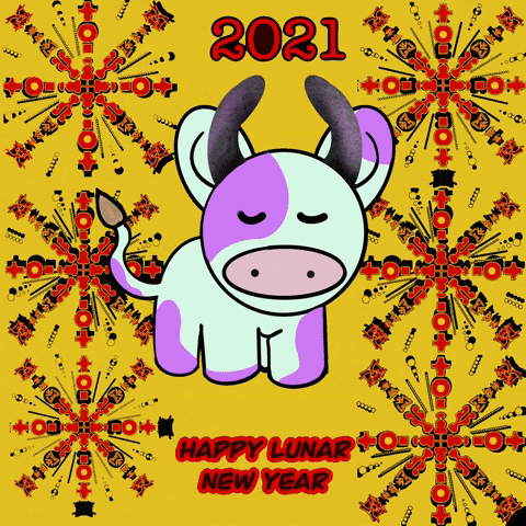 Chinese New Year Horns GIF
