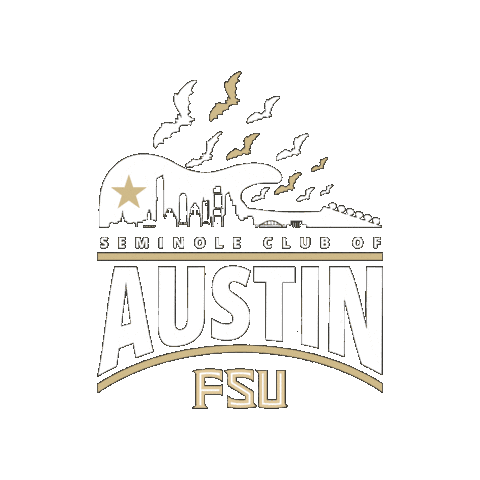 Florida State Texas Sticker by Austin Seminole Club