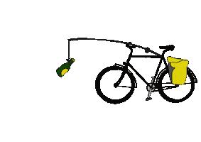 Bike Fishing Sticker