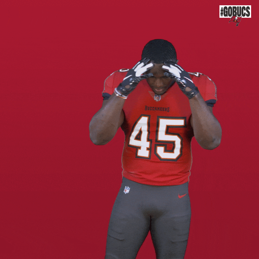 Football Mind Blown GIF by Tampa Bay Buccaneers
