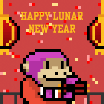 Chinese New Year Pixel GIF by SMOL