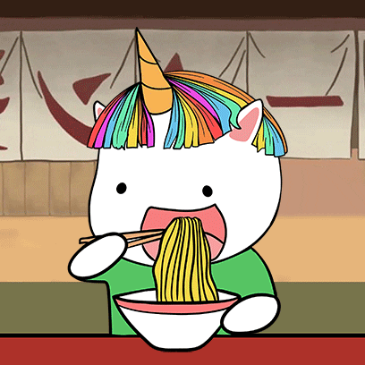 chubbiverse rainbow japan nft eating GIF