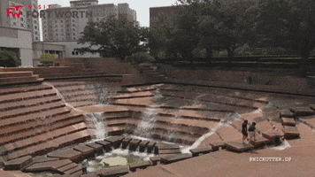 Architecture Waterfall GIF by Visit Fort Worth