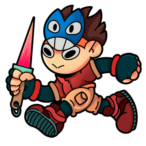 Megaman Hayaku Sticker by PiziaStudios