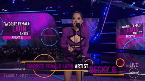 Becky G GIF by AMAs - Find & Share on GIPHY