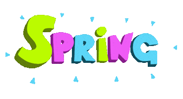 Text Spring Sticker