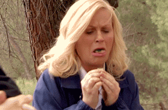 parks and rec college food GIF