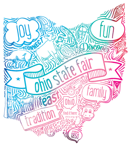 State Fair Columbus Sticker by Ohio State Fair & Expo Center