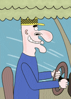 Taxi Driver Cartoon GIF by Some Doodles