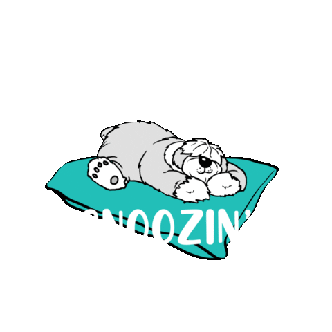 Sleeping Dogs Sticker by Indie Boho Pets