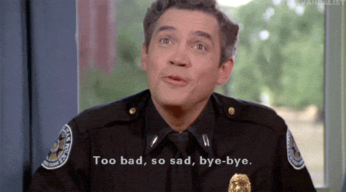 police academy goodbye GIF