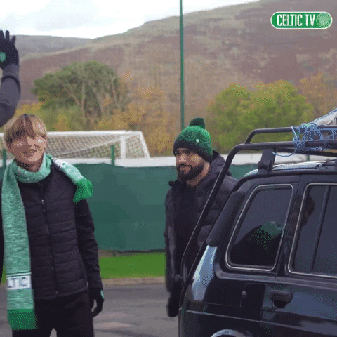 High Five Christmas GIF by Celtic Football Club