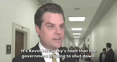 Kevin Mccarthy Shutdown GIF by GIPHY News