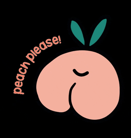 barcodepapelilustracion food fruit please peach GIF