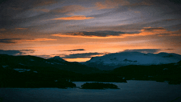 fisking sunset fishing norway norge GIF