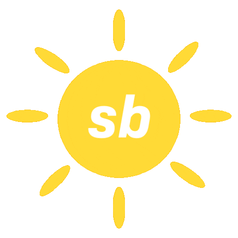 Happy Sun Sticker by Stripped Beauty