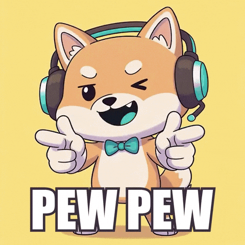 Shiba Inu Finger Guns GIF by WUFFI