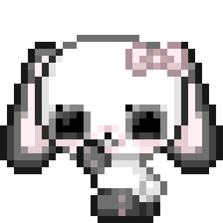 Pixel Bunny Sticker