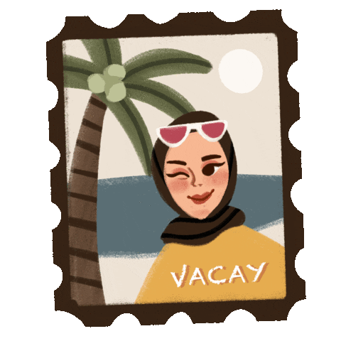 Beach Holiday Sticker