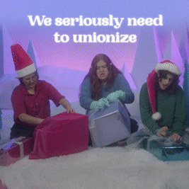 Unionize Merry Christmas GIF by Kel Cripe