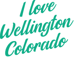 I Love Wellington Colorado Sticker by M Rock Creative