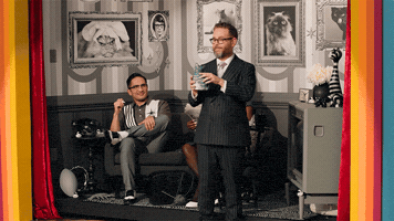 Sam Reich Cake GIF by Dropout.tv