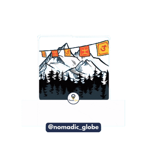 Nomadic Globe Sticker