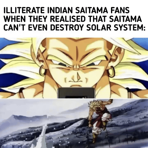 One Punch Man Goku Meme GIF