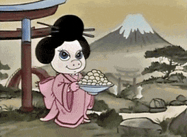 muppetwiki japan muppets chopsticks kimono GIF