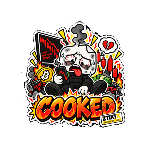 Crypto Down Bad Sticker by ZTIKIX