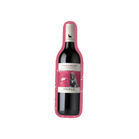 Red Wine Shiraz Sticker by Leaps & Bounds Wine