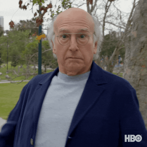 Larry Wow GIF by Curb Your Enthusiasm