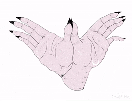 TheDarkSideOfThePrint magic bird creepy hand GIF