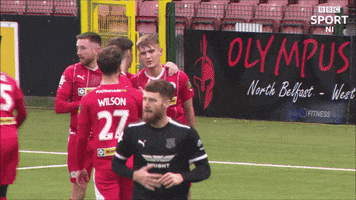 Celebration Smile GIF by Cliftonville Football Club