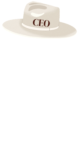 CEO Hat Club Sticker