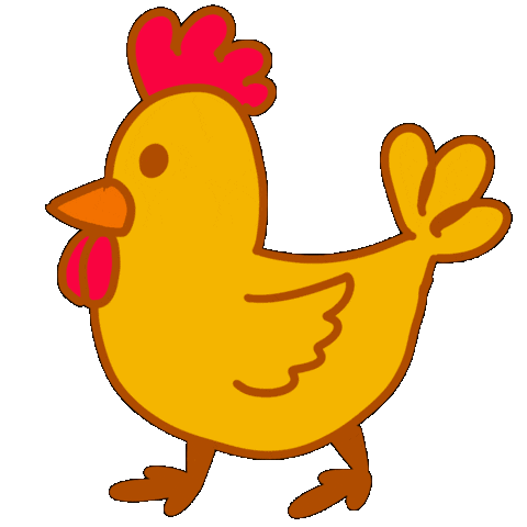 Bird Chicken Sticker for iOS & Android | GIPHY