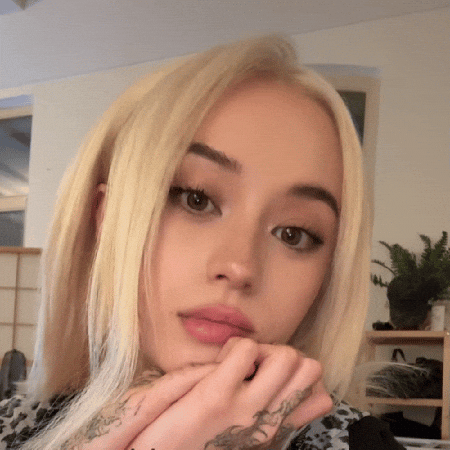 Staring Cute Girl GIF