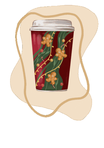 Christmas Coffee Sticker