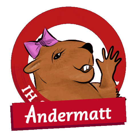 Wave Hello Sticker by Ferienregion Andermatt