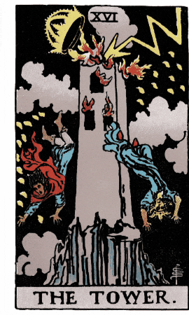 The Tower Major Arcana GIF by Luna y el Tarot
