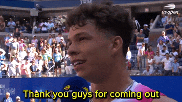 Us Open Tennis Thank You GIF by US Open