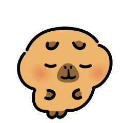 Happy Love It Sticker by Capybara Pimoo by Stickie
