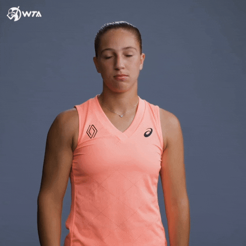 Tennis Thumbs Down GIF by WTA
