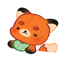 Cute Fox Sticker by Baby Snack Time