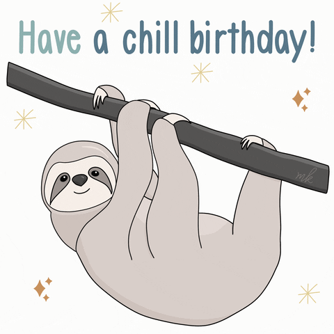 Sloth Birthday GIFs - Find & Share on GIPHY