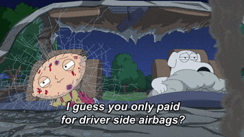 Car Crash Airbag GIF by Family Guy