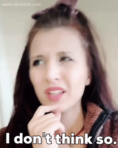 I Dont Know GIF by Djemilah Birnie i dont know, i dont think so, i dunno, wwwdjemilahcom, djemilah, becoming the big me